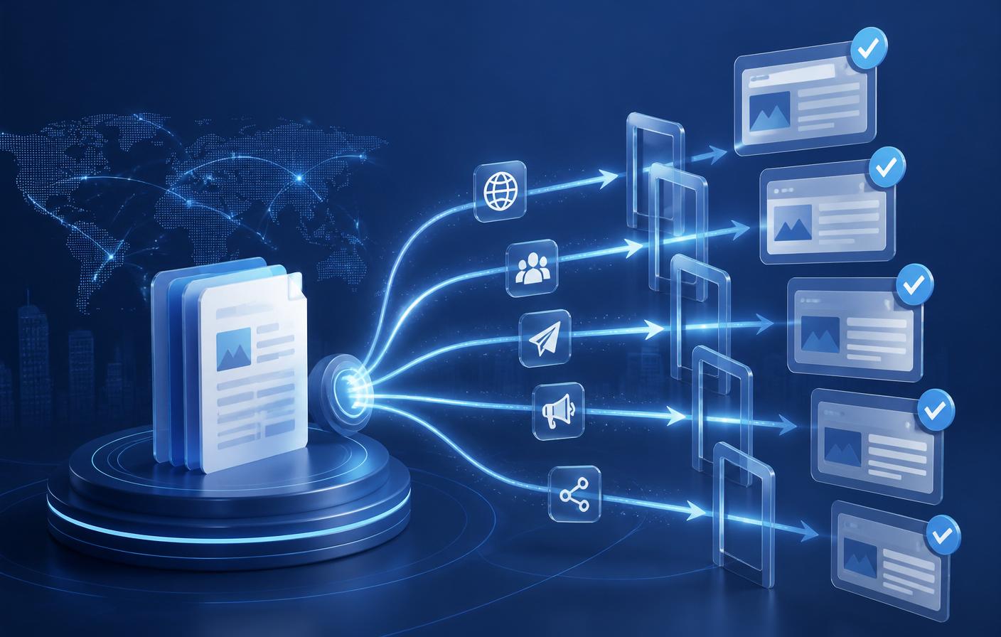 Free press release distribution paths sending documents to verified web placements